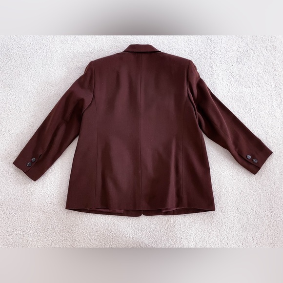 Liz Claiborne Brown Wool Jacket Blazer - Picture 3 of 6